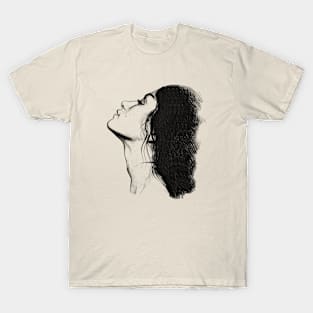 Portrait of a girl minimalism T-Shirt